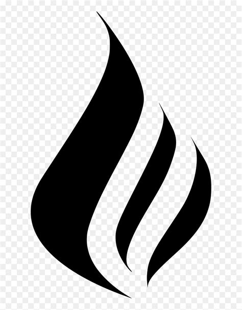 Fire Logo Black And White, HD Png Download - vhv