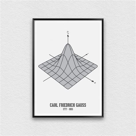 Gauss Print Gaussian Distribution Print Math Print - Etsy | Gaussian distribution, Light in the ...