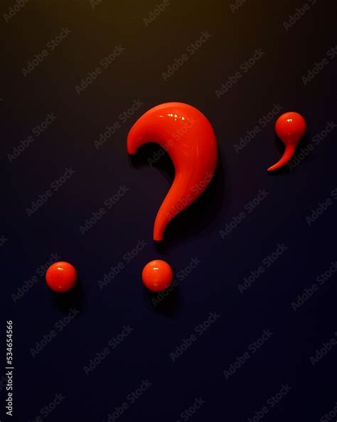 question mark and period Stock Illustration | Adobe Stock