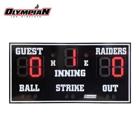 ScoreBoards.com BA-7109-2 Baseball Scoreboard - Olympian LED