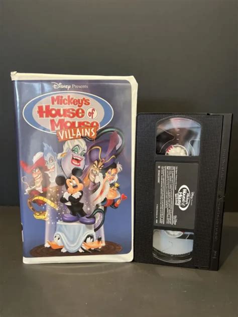 MICKEYS HOUSE OF Villains (VHS, 2002) Disney Mickey Mouse Ursula Jafar Cruella EUR 4,51 ...