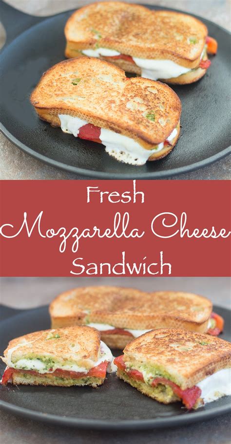 Mozzarella Cheese Sandwich With Roasted Red Pepper - Healing Tomato Recipes