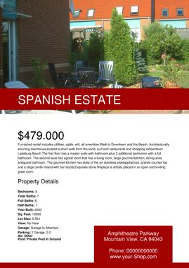 Flyer: spanish-realestate by chris