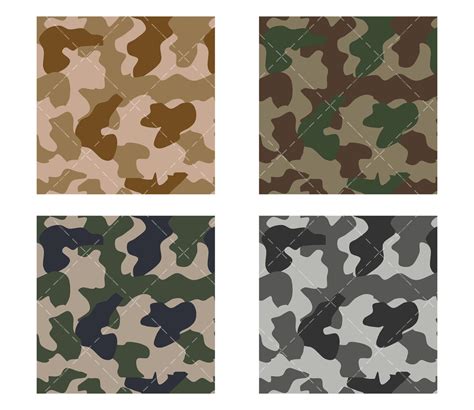 Camo Pattern SVG, PNG, PDF, Camouflage Pattern SVG, Military Prints