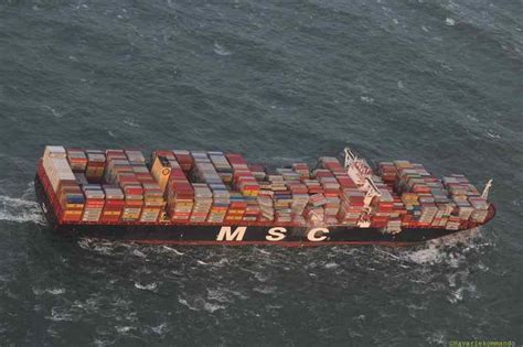 Photos: MSC Zoe Loses Containers in North Sea