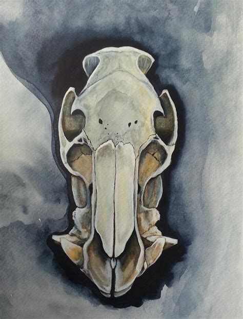 Boar Skull Painting by Heather Gillmer | Fine Art America