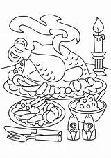Thanksgiving Feast Coloring Pages At GetColoringscom  Free Printable sketch template