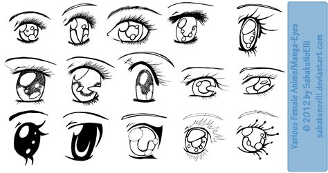 Various Female Anime+Manga Eyes by Elythe.deviantart.com on @deviantART | Manga eyes, Anime eyes ...