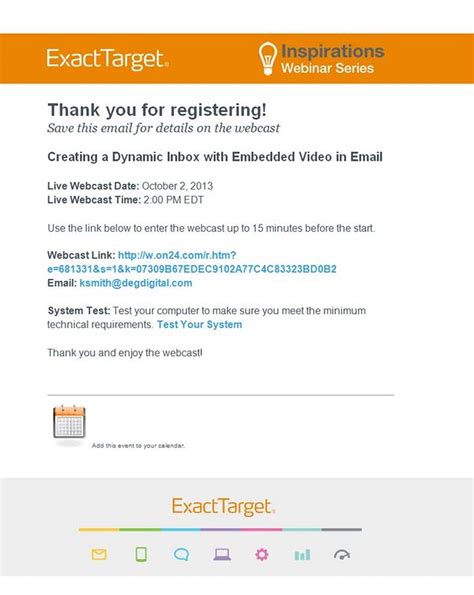 10 Confirmation Emails for Events (With Examples) | Campaign Monitor