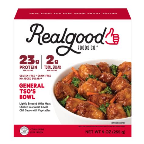 Real Good Foods® General Tso's Chicken Bowl Frozen Meal, 9 oz - Fry’s Food Stores