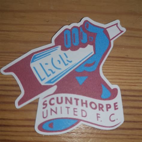 12 X Scunthorpe United Logo Badge Vinyl Stickers 50mm | eBay