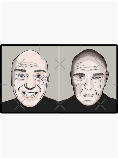 "Dean Norris Reaction Meme" Sticker for Sale by Barnyardy | Redbubble