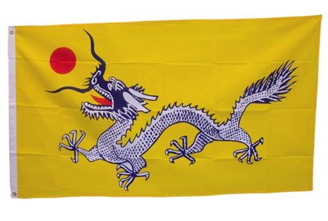 Old Chinese Empire Flag 3x5 ft Qing Dynasty Dragon pre Peoples Republic ...