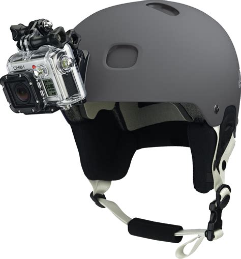 GoPro camera on helmet PNG