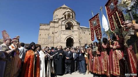 Armenian church brought back to life - BBC News