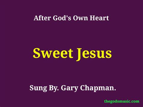 Sweet Jesus Christian Song Lyrics