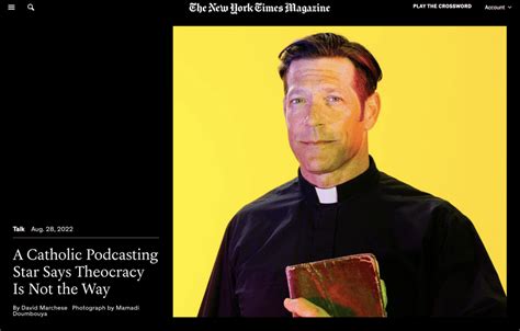 Fr. Mike Schmitz shares the Gospel with the New York Times