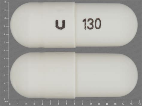 capsule WHITE u 130 Images - hydrochlorothiazide - NDC 29300-130-10