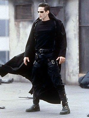 Matrix Keanu Reeves Neo Long Coat - Winter Costumes For Men