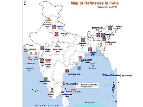 Petroleum Refineries In India Map - Ferry Map