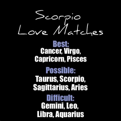 Scorpio | Zodiac love matches, Scorpio zodiac facts, Scorpio love match