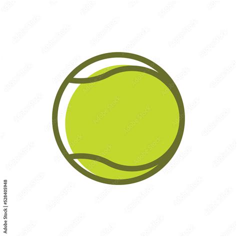 Tennis ball logo vector Stock Vector | Adobe Stock