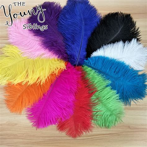 Wholesale colored ostrich feathers 30 35CM ostrich plumes feathers for DIY decorative Wedding ...