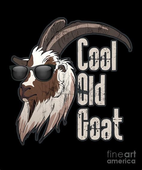 Cool Old Goat Design Drawing by Noirty Designs | Fine Art America