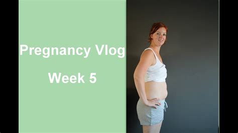 5 WEEKS PREGNANCY VLOG w/ BELLY SHOT ~ I'm HUGE! - YouTube