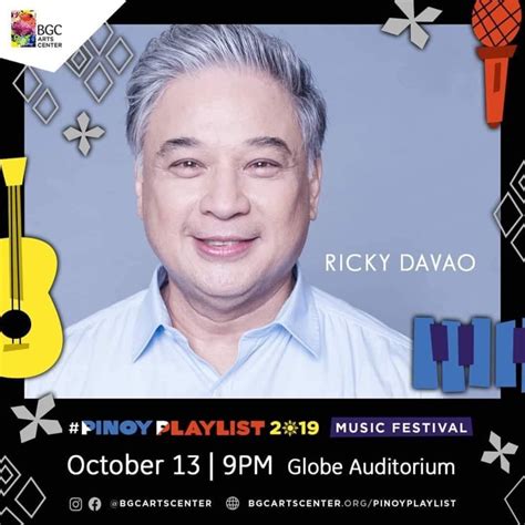 RICKY DAVAO IS THE FEATURED SINGER AT THE PINOY PLAYLIST MUSICAL ...