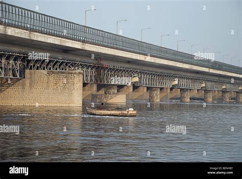 Bridge over the river Yamuna near ITO Delhi India Stock Photo - Alamy