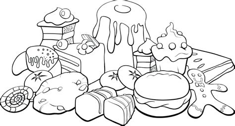 Plate Of Food Coloring Page at GetDrawings | Free download