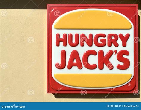 Hungry Jack`s Restaurant Logo Sign Editorial Photography - Image of editorial, junk: 168142537