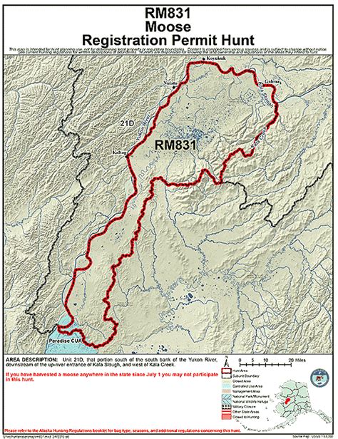 Map of rm831, Alaska Department of Fish and Game