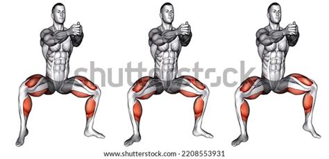 Fitness Exercises Animation 3d Workout Stock Illustration 2208553931 ...