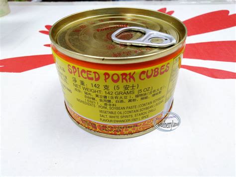 Canned Spiced Pork Cubes 142g Canned Pork Meat 五香肉丁