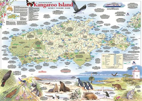 Kangaroo Island Tourist Map - Meridian Maps