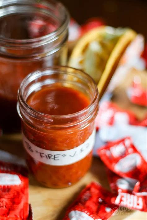 Copycat Taco Bell “Fire” Sauce | Spork & Barrel | Hot sauce recipes, Taco bell fire sauce recipe ...