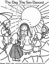 Our Lady Of The Rosary Coloring Sheet Sketch Page sketch template