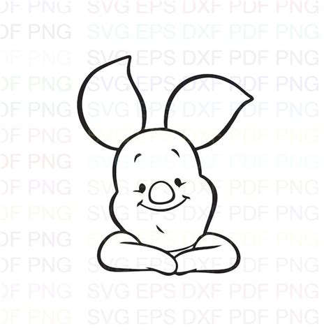 Piglet Winnie the Pooh 20 Svg Dxf Eps Pdf Png Cricut Cutting - Etsy