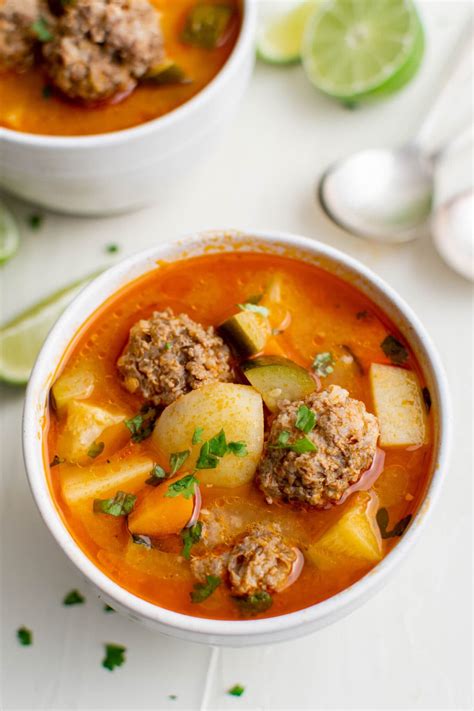 Albondigas Soup Recipe (Mexican Meatball Soup) | YellowBlissRoad.com