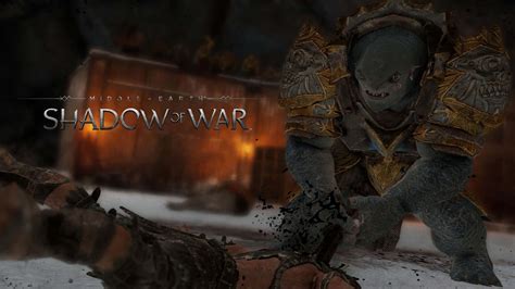 Download 4k Shadow Of War Background Smashing Monster | Wallpapers.com