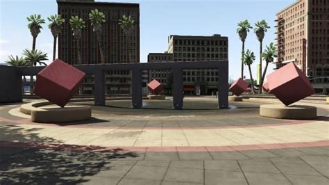 Grand Theft Data — Los Santos Landmarks Map — Legion Square cube ...