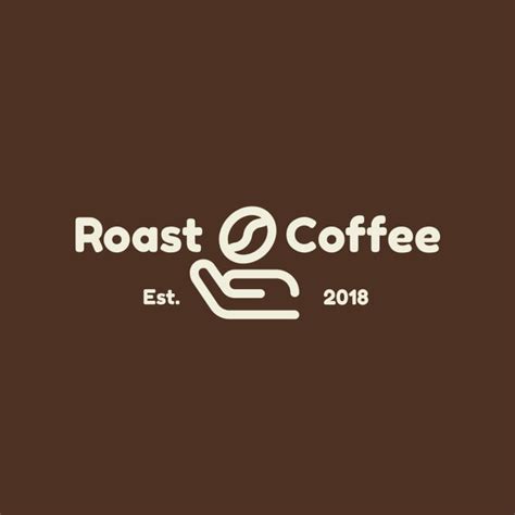 Edit this Monocolor Roast Coffee Shop Logo template in minutes