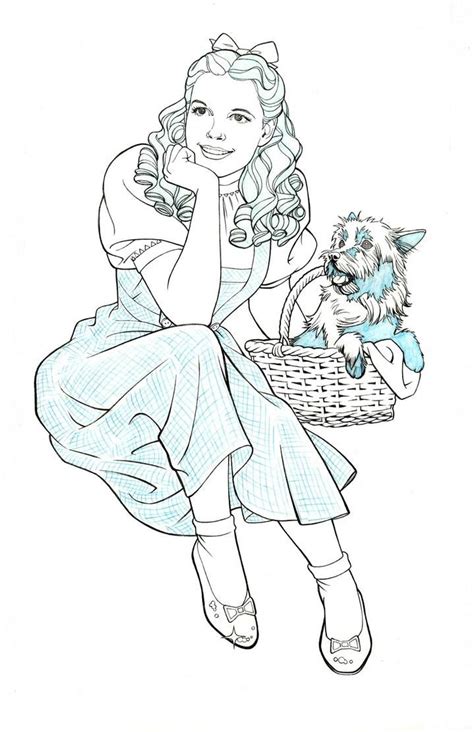 DOROTHY AND TOTO by Jerome-K-Moore Toto Wizard Of Oz, Wizard Of Oz Color, Colouring Pages ...