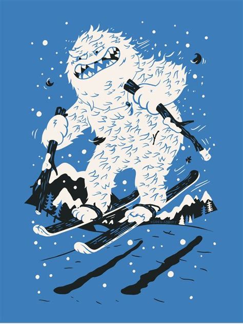 Yeti Art Print by Greg Abbott | Bigfoot art, Art prints, Yeti