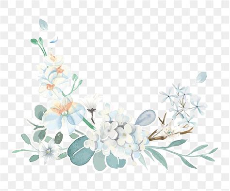 Flower corner png border, transparent | Premium PNG - rawpixel