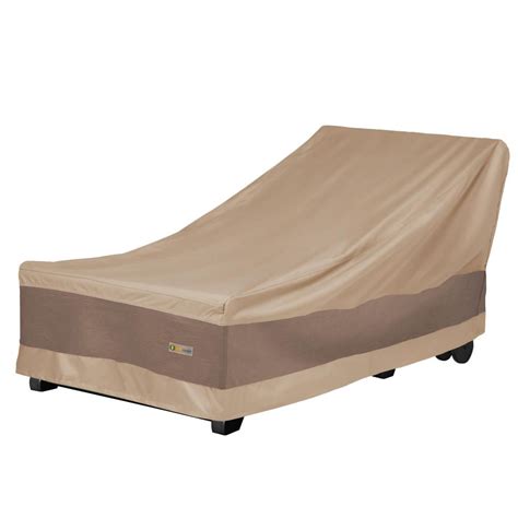 Duck Covers Elegant Waterproof Patio Chaise Lounge Cover, 78 Inch