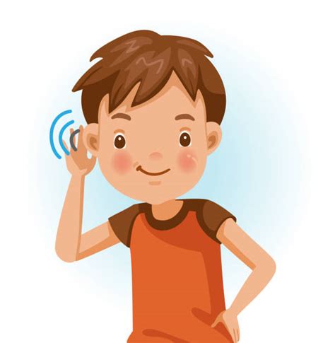 Boy Listening Ear stock vectors - iStock