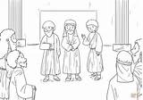 Acts 413 14 Peter And John Preach coloring Page  Free Printable sketch template